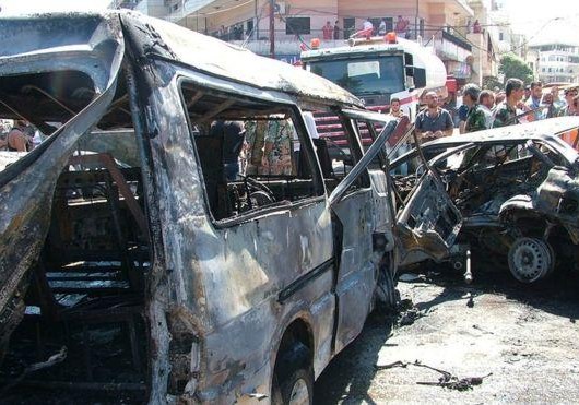 Terrorçular Suriyada hərbçilərin olduğu avtobusu partladıblar