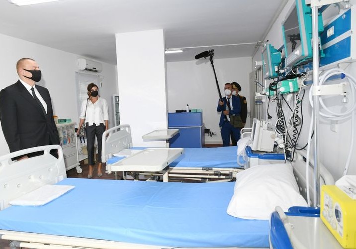 Prezident İlham Əliyev və Mehriban Əliyeva Bakıda modul tipli hospitalın açılışında iştirak ediblər - Yenilənib