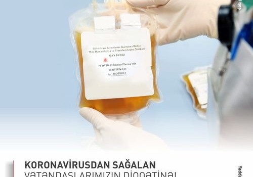 Qan Bankı: Koronavirusdan sağalmış şəxslər ağır xəstələrə donor ola bilərlər