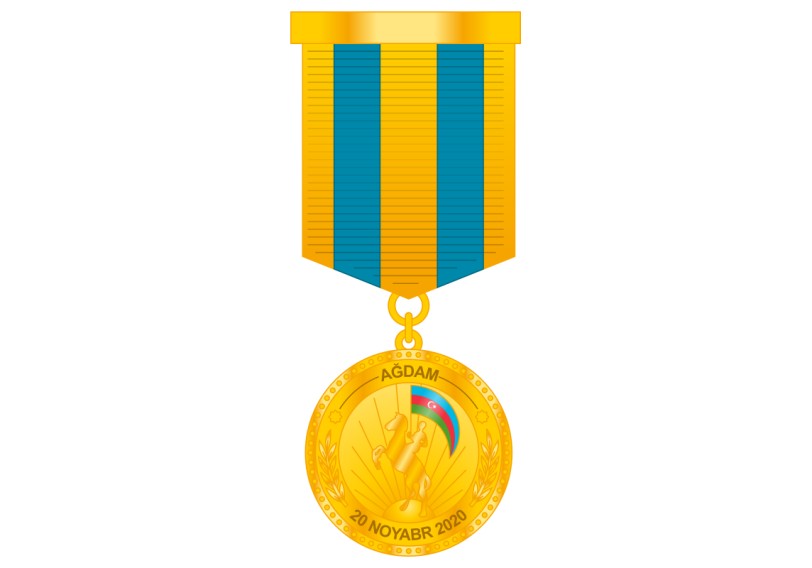 Bir qrup hərbi qulluqçu “Ağdamın azad olunmasına görə” medalı ilə təltif edilib