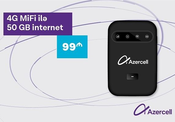 Azercell-dən 4G MiFi ilə daha sürətli internet bağlantısı!