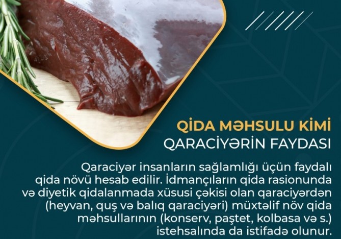 Qida məhsulu kimi qaraciyərin faydası