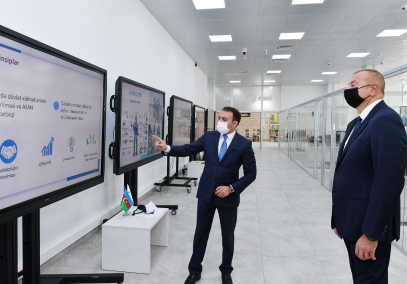 Prezident İlham Əliyev 6 saylı Bakı “ASAN xidmət” mərkəzinin açılışında iştirak edib
