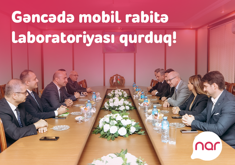 “Nar” Gəncədə tələbələr üçün mobil rabitə laboratoriyası təsis etdi