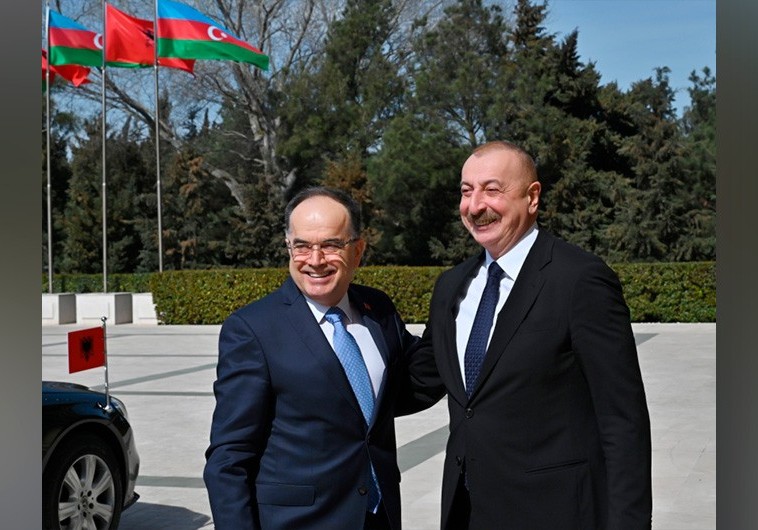 Azərbaycan Prezidenti İlham Əliyev Albaniya Prezidenti Bayram Beqay ilə görüşüb