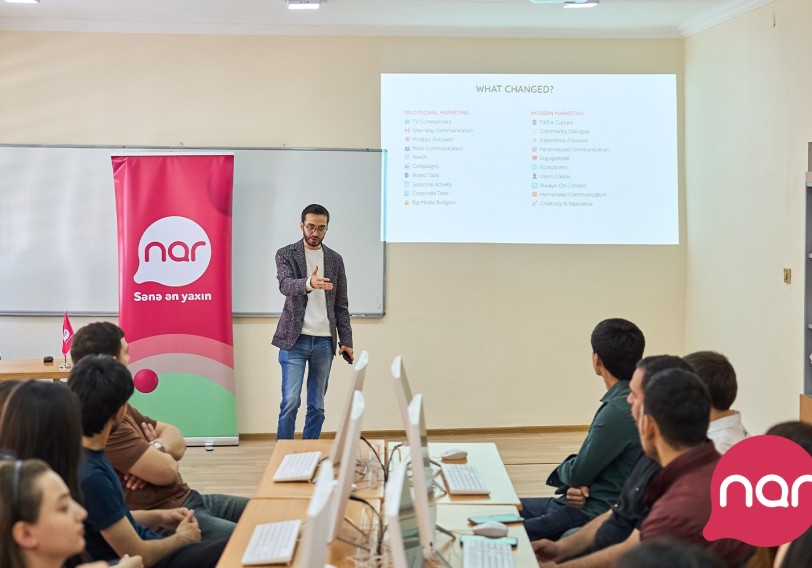 “Nar” Gəncədə tələbələr üçün marketinq və karyera təlimləri təşkil edib