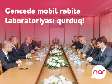 “Nar” Gəncədə tələbələr üçün mobil rabitə laboratoriyası təsis etdi