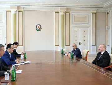 İlham Əliyev özbəkistanlı naziri qəbul edib