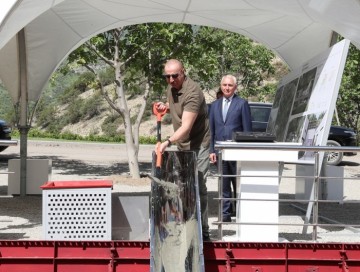 Laçın şəhərində ilk çoxmənzilli yaşayış məhəlləsinin təməli qoyulub