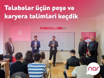 “Nar”ın dəstəyi ilə tələbələr üçün təlimlər keçirildi