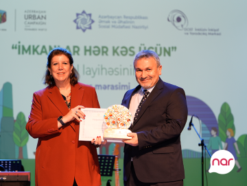 “Nar” “İmkanlar hər kəs üçün” layihəsinin bağlanış mərasimində iştirak edib