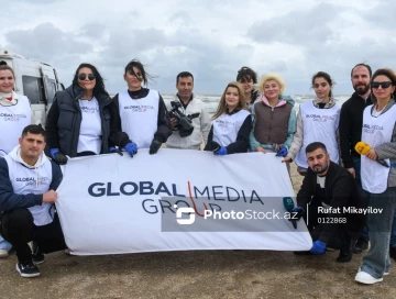 "Global Media Group" Beynəlxalq Sahilyanı Təmizlik Günündə iştirak edib